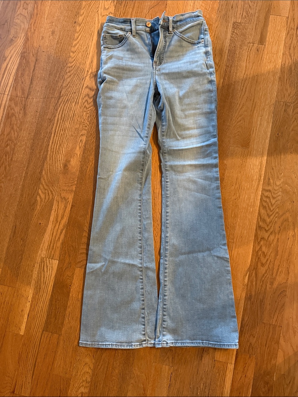 Express Light Blue Flare Jeans